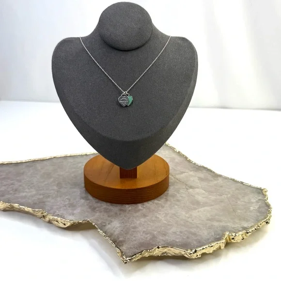 Tiffany & Co. Silver Return to Tiffany Mini Double Heart Tag Pendant Necklace - Picture 8 of 8